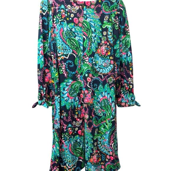 Lilly Pulitzer Long Sleeve Dress Size Large - Picture 2 of 5